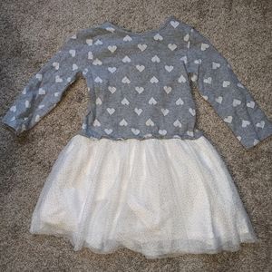 Girls Gap Dress with Hearts